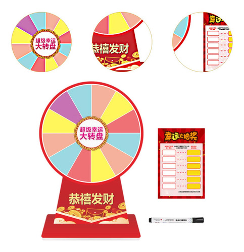 Ruleta De Mesa Con Premio De 12 Pulgadas Para Multicolor C