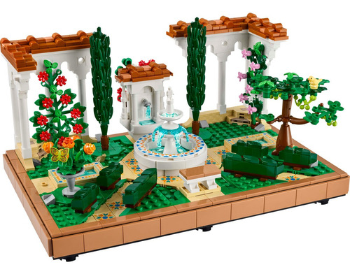 Lego Icons Jardín Con Fuente Set De Construcción 10359 1302 Lego Icons