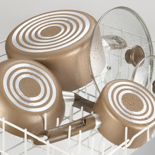 T-fal Batería De Cocina 14 Piezas Ollas Y Sartenes Bronce