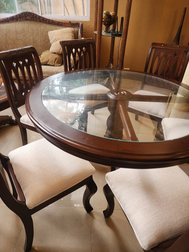 Imagen 1 de 5 de Comedor Caoba 6 Sillas