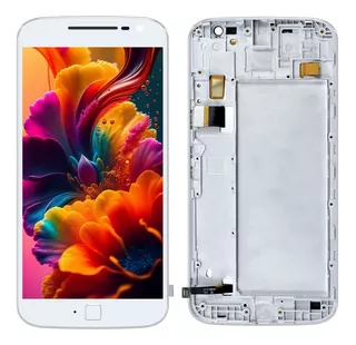 Pantalla Display Lcd Touch Moto G4 Plus Xt1642 Con Marco