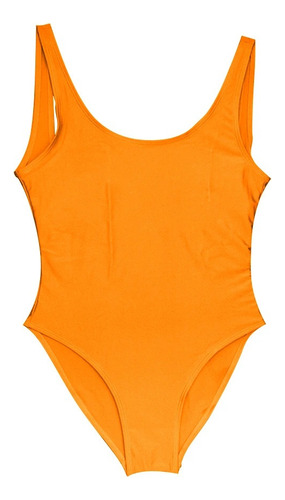 Traje De Baño Sólido De Una Pieza For Mujer, Traje De Baño