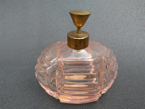 Gotica: Botella Cristal Perfume Faceta Rosado Cj02 Pfmr0 Zox