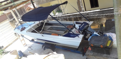 Lancha Caravelas Motor 15hp Everude
