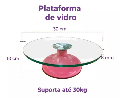 PRATO DUPLO DE VIDRO PARA DOCES SUPORTE DE 2 ANDARES PARA DOCINHOS BOLO  CUPCAKE COZINHA CONFEITARIA LUXO