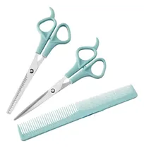 Comprar Kit De Tijera Entresacar Peine Corte Barberia Set Peluqueria
