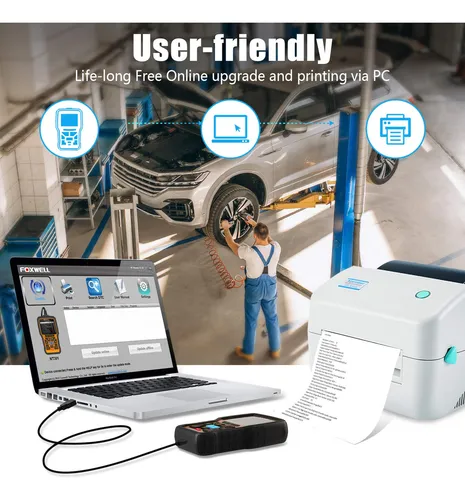Foxwell Nt301 Obd2 Escaner Profesional Mejorado Obdii Lector