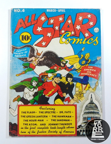 All Star Comics Vol.1 #4 (reprint 1974) - Dc - Inglés