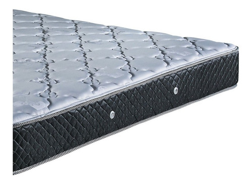 Imagen 4 de 4 de Colchón Queen de resortes Cannon Resortes Doral gris y negro - 160cm x 200cm x 27cm