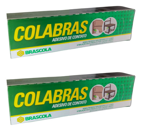 Kit 6 Adesivo Contato Sapateiro Tenis Colabras 30g Brascola