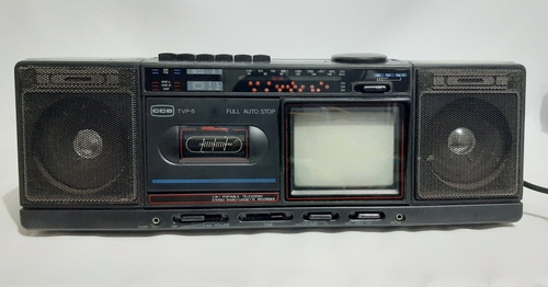 Antigo Radio Com Tv Am Fm E Toca Fitas Cce Anos 80 Tudo Ok