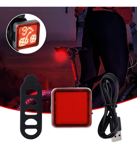 Luz Trasera Ciclo Recargable,rápida Sensor Freno Inteligente