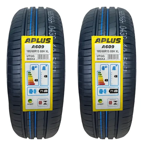 Kit 2 Pneus 185/60r15 88h Xl Tl Aplus A609 Aro 15 Índice De