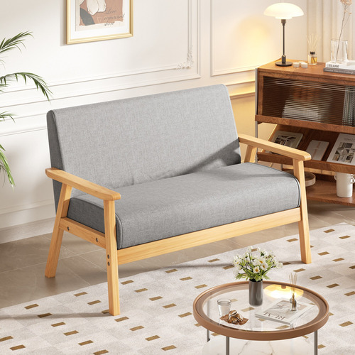 Sofá De 2 Plazas Compacto Loveseat Sofá Lounge Para Inicio