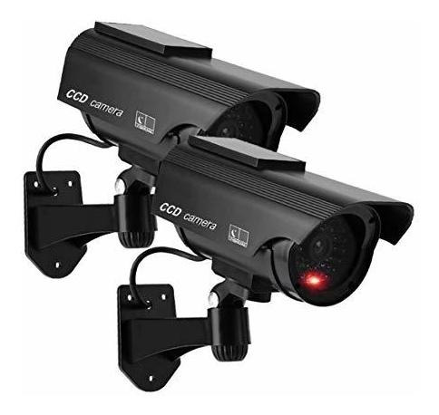 Camara Seguridad Simulada Luz Led Roja Intermitente