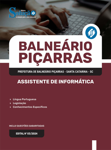 Apostila Prefeitura Piçarras Sc - Assistente De Informática