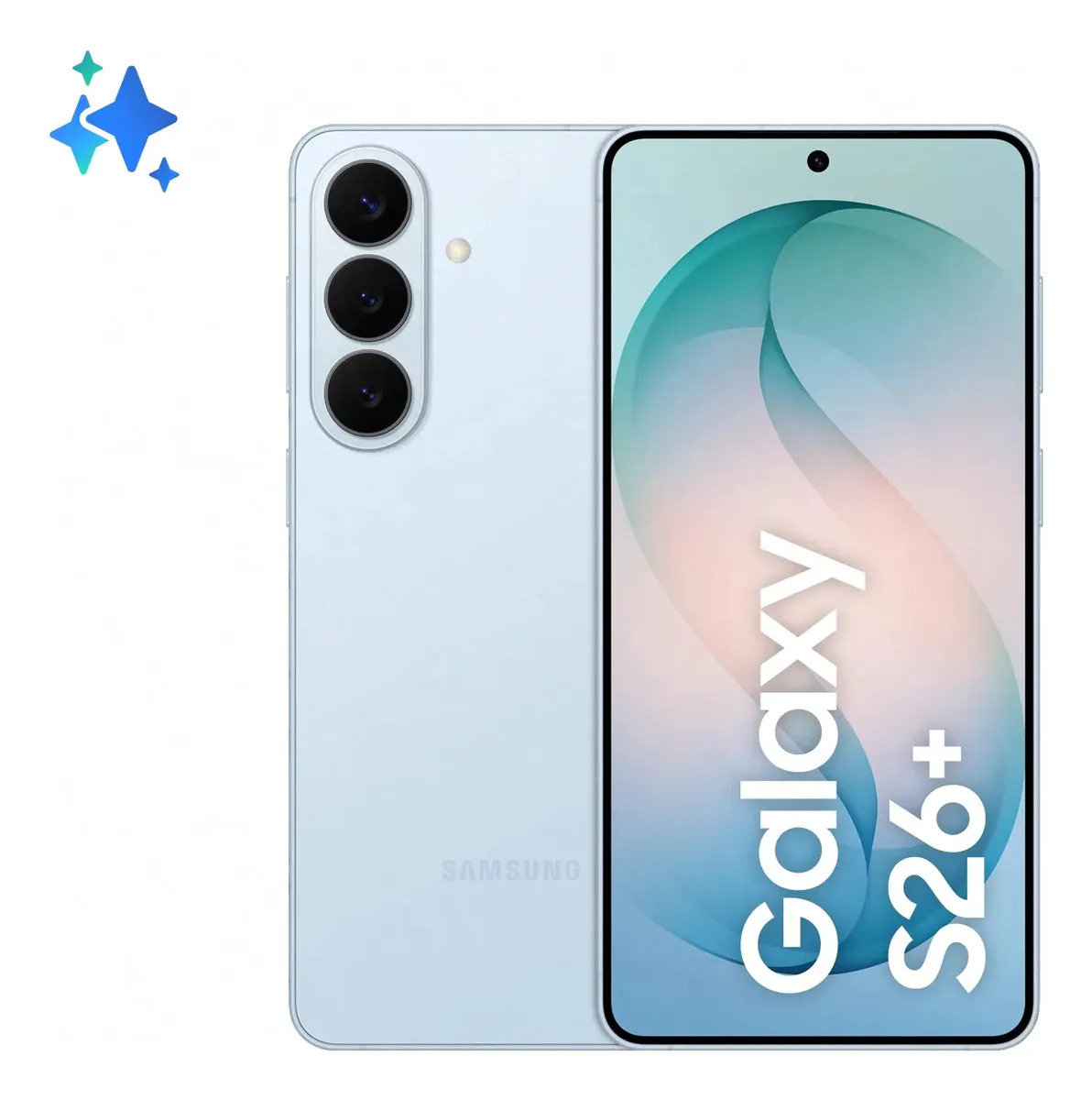 Samsung Galaxy S26+, 256 gb, 12 gb, Galaxy Ai, cámara triple azul