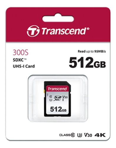 Tarjeta Memoria Transcend  Sd 512gb Uhs-i U3