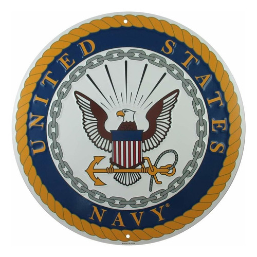 Letrero De L Logotipo De Marina De Estados Unidos  Embl...