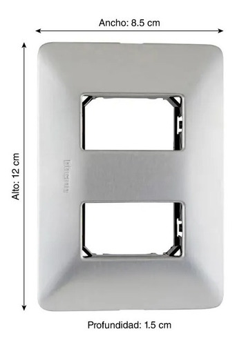 Interruptor Doble Champagne Matix