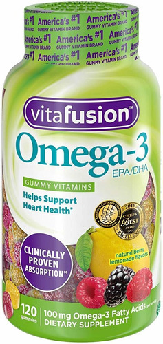 Vitafusion Omega 3 Gummies, 120 Count