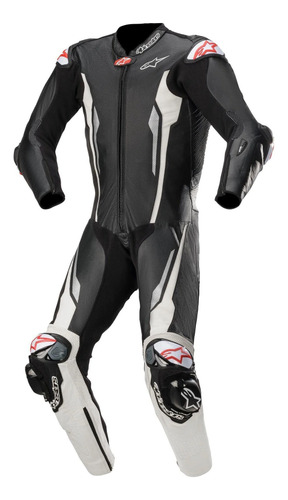 Traje De Piel Mono Para Motociclista 2 Piezas Alp Ra