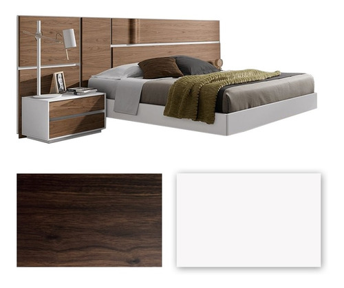 Imagen 4 de 6 de Cama Moderna Md Inv- 1060 Moka