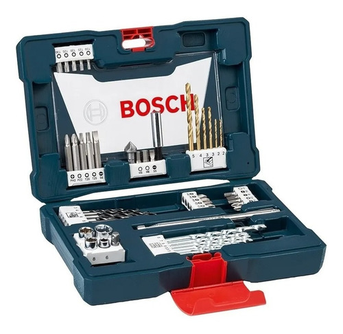 Juego Set Mechas Titanio Puntas Tubos Bosch V Line 48 Piezas