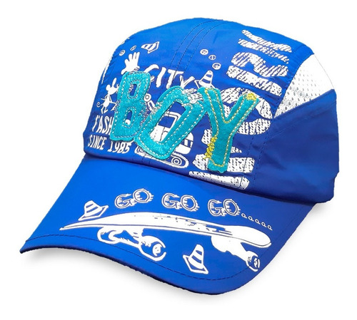 Gorra Para Niños Visera Bordada Y Estampada Diseño Skate Boy