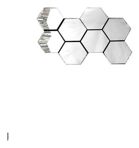 Imagen 1 de 6 de Espejo Panal - Plata Këssa Muebles.
