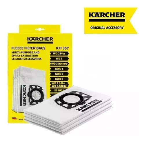 BOLSAS PARA ASPIRADORA KARCHER WD3, WD3 PREMIUM, WD 3200