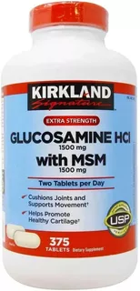 Glucosamine Kirkland Signature Com Msm 1500 Mg 375 Tablets