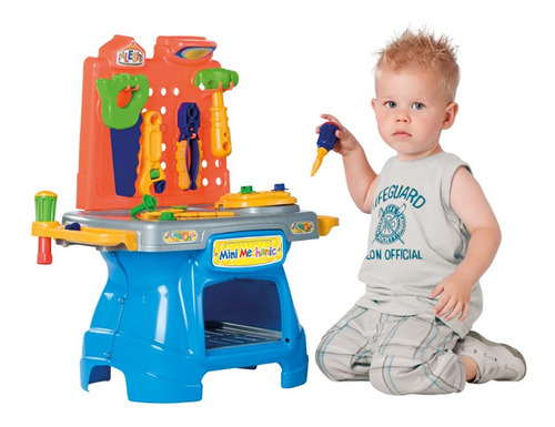 Bancada De Ferramentas Infantil - Mini Mechanic - Tateti