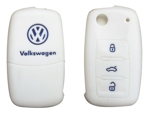 Protector Para Telemando Volkswagen Blanco Y Azul
