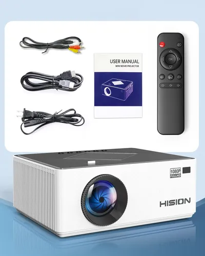 Proyector Hision Mini 1080p 8000 Lúmenes Portátil Soporte 4k