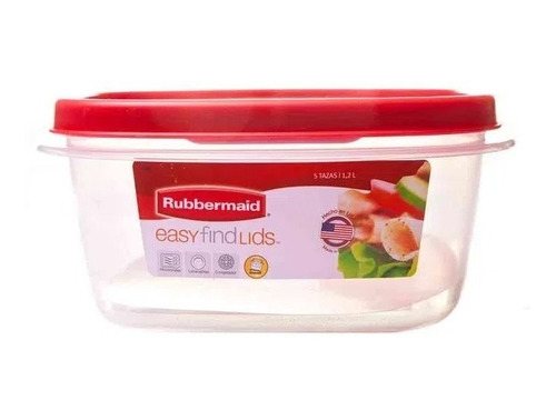 Contenedor Hermetico 1,2lts Apilable Encastrable Rubbermaid