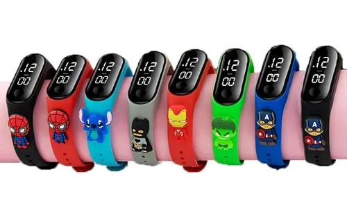 Reloj Digital Infantil Nene Nena Ideal Regalo Super Heroes