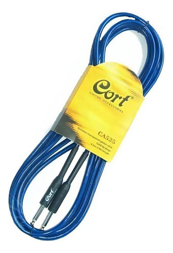 Cable Guitarra 4.5 M Cort Ca525 Bl Guitarra Bajo Plug 1/4