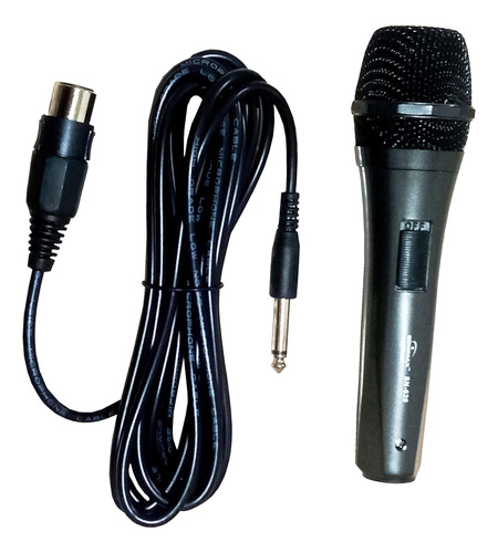 Microfono Sonimax Sm-m401 Alámbrico 3 Metros Karaoke W9