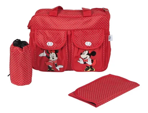 Bolso Maternal Pañalero Con Cambiador Bebe Disney (2017)