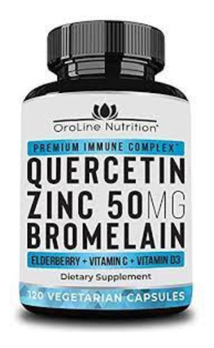 Quercetina + Bromelina Capsulas 1300mg Sistema Inmune Vit D3