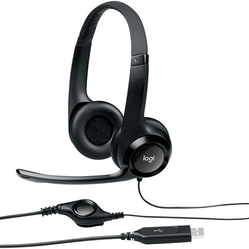 Audífonos Logitech H390 Control de Volumen, USB, Color Negro
