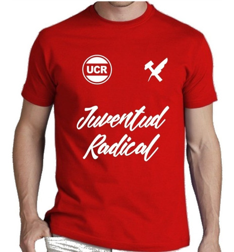 Remera Juventud Radical Roja Unica Ucr Radicales Radicalismo