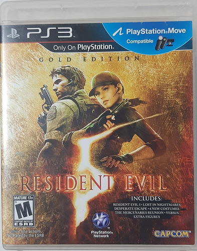 Jogo De Ps3 Resident Evil 5 Gold Edition Semi-novo Completo (Usado)