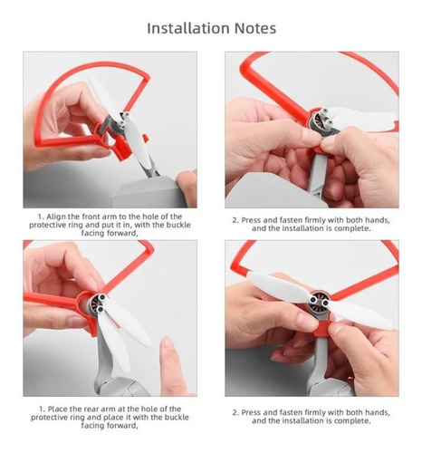Set Protector Hélices Dji Mini 2 Dron Aterrizaje Accesorios