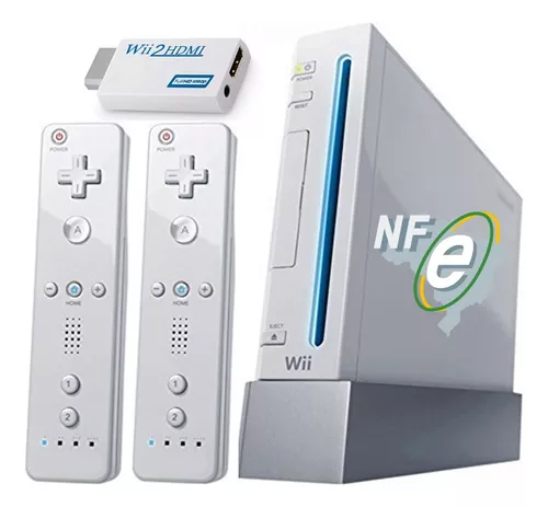 DESBLOQUEADO Nintendo Wii 512MB Standard cor branco - Black Games