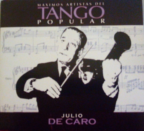 Cd Julio De Caro  Tango Popular 