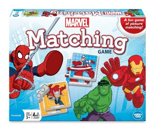 Juego De Parejas Matching De Marvel Color Azul