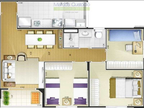 Apartamento Com 2 Dorms, Vila Ema, São Paulo - R$ 298 Mil, Cod: 1152 - V1152