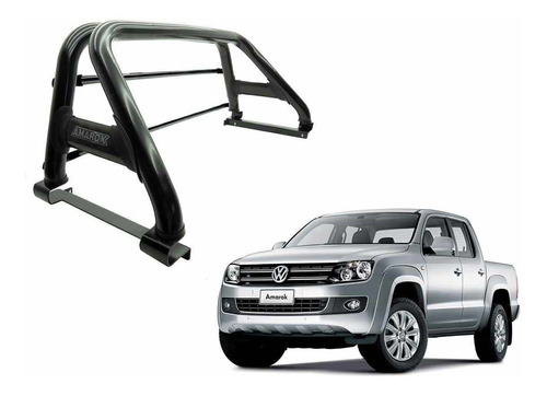 Barra Antivuelco Amarok Todas Negra Doble